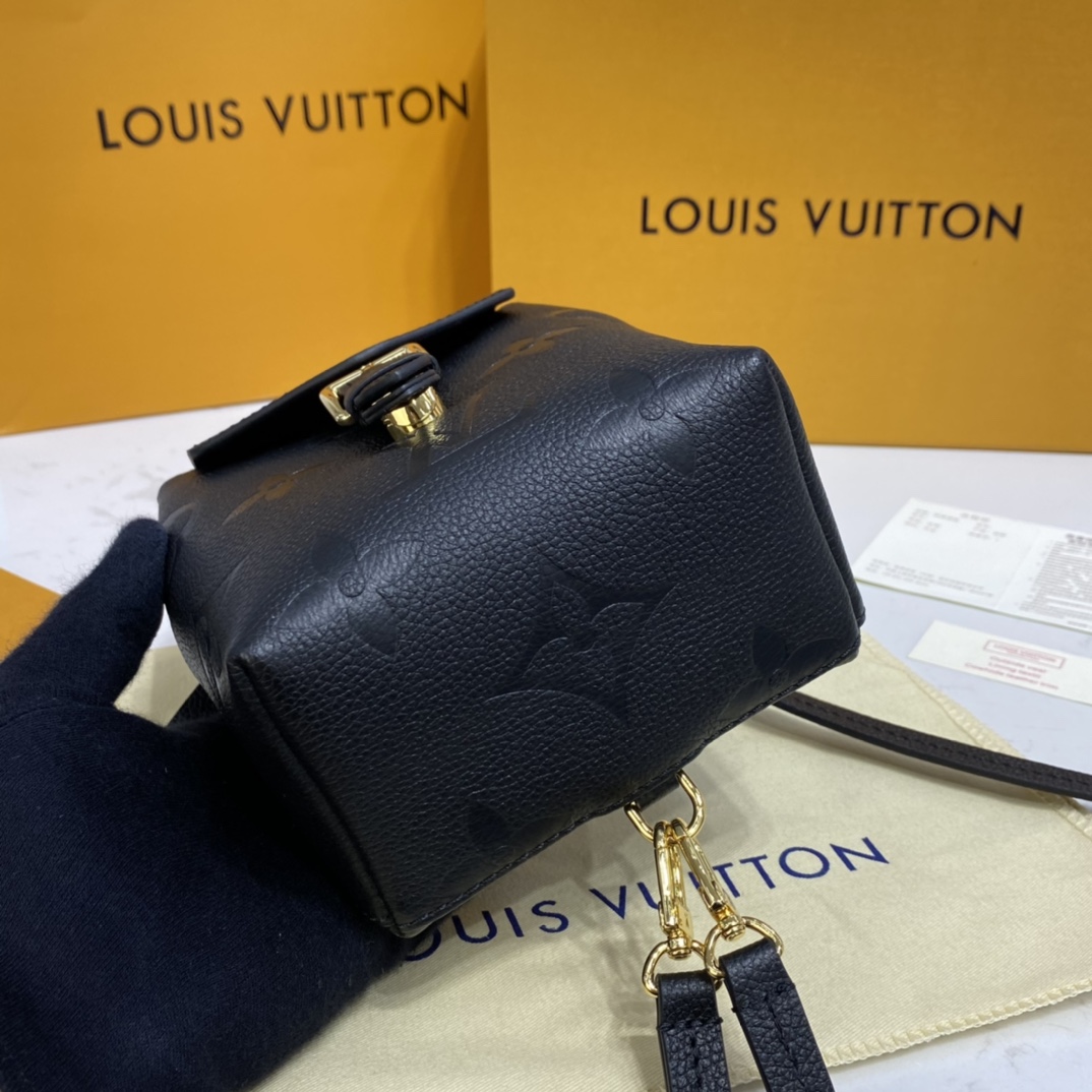 Louis Vuitton TINY BACKPACK Bag Monogram Empreinte M80596 Black